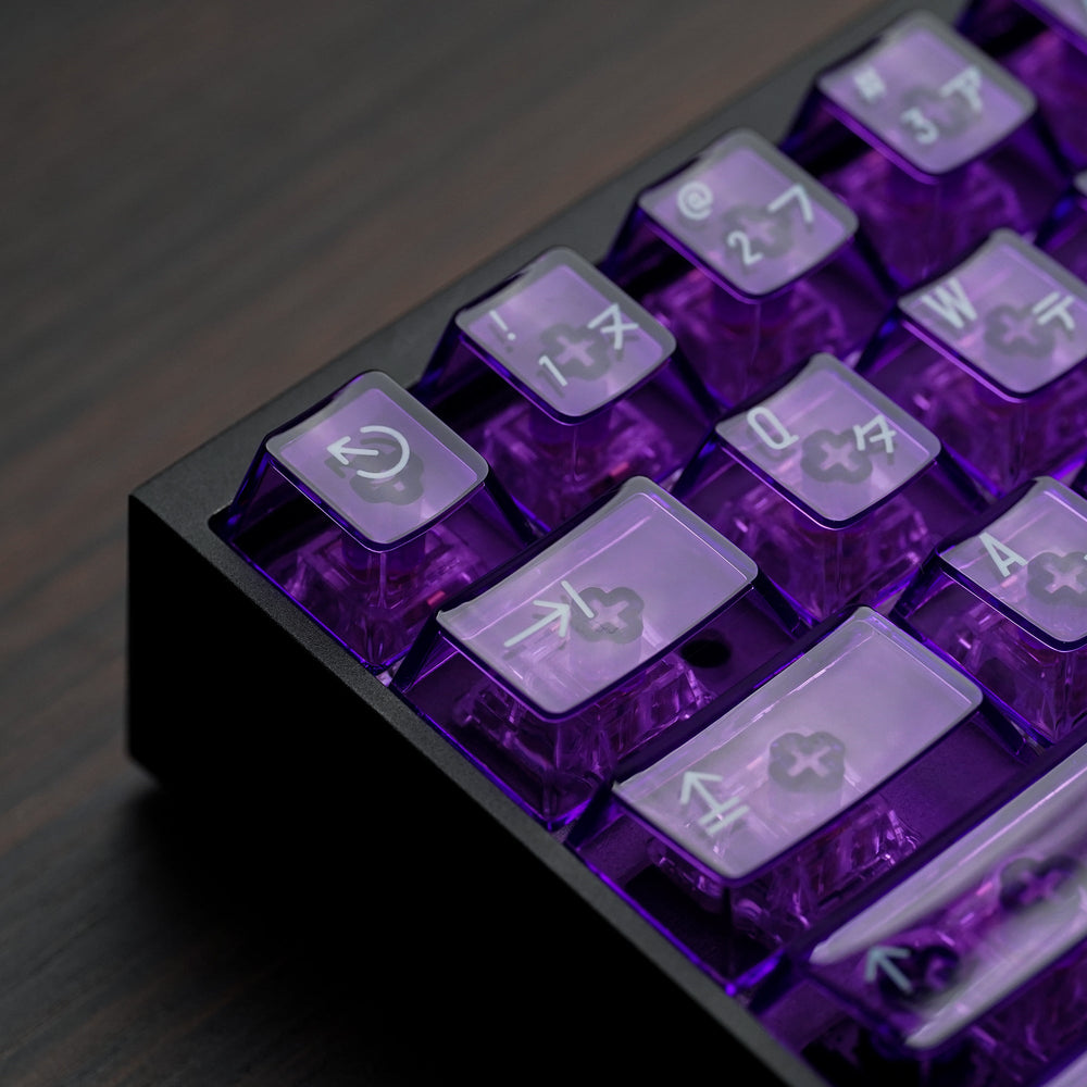 Purplae Keycaps Clear 2048 Purple Keycaps Set – Shockport Keyboards