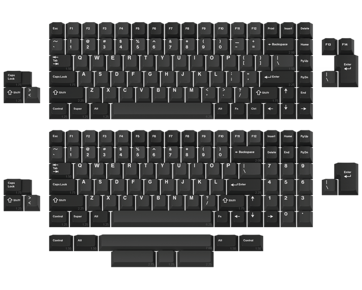 KBD75 Supported Layouts