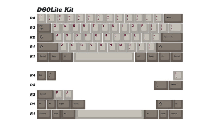 D60Lite X EPBT 6085 Keyboard Kit