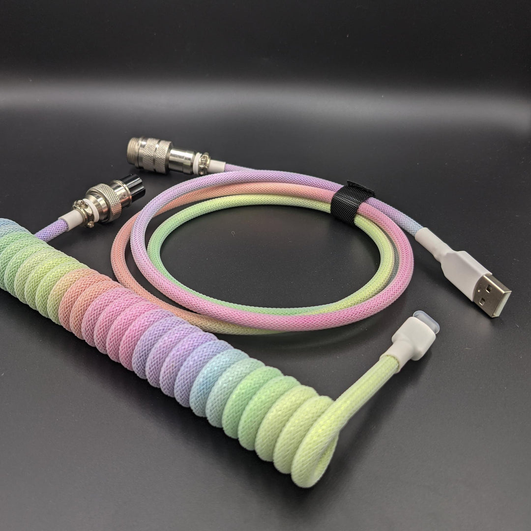 StayWired Rainbow USB Cable with Silver Aviator